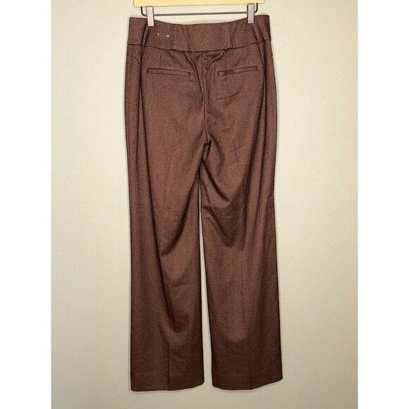 New York and Company The Wide Leg Pant Women's 10 Brown High-Rise NWOT - Picture 2 of 12